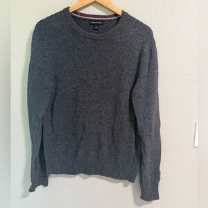 Banana Republic Merino Wool Blend Gray Crewneck Sweater Small